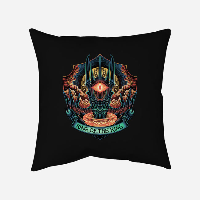 King Of The Ring-None-Removable Cover w Insert-Throw Pillow-glitchygorilla