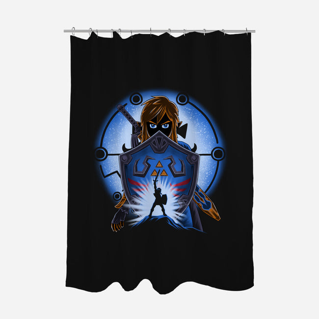 Legendary Shield-None-Polyester-Shower Curtain-rmatix