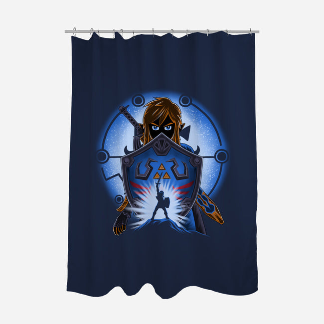 Legendary Shield-None-Polyester-Shower Curtain-rmatix