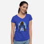 Legendary Shield-Womens-V-Neck-Tee-rmatix