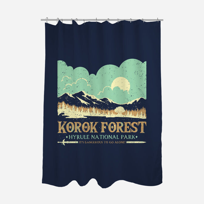 The Legendary Forest-None-Polyester-Shower Curtain-retrodivision