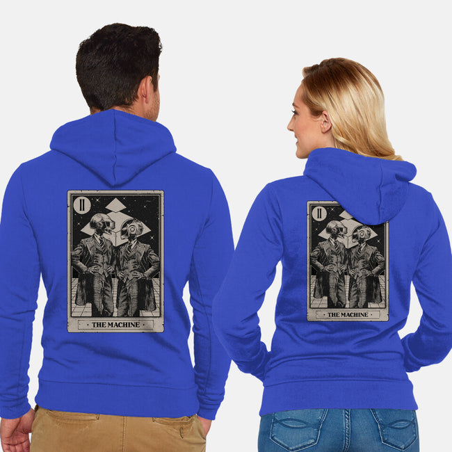 The Machine Tarot-Unisex-Zip-Up-Sweatshirt-Hafaell