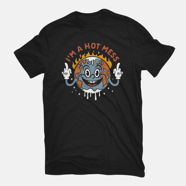 Hot Mess-Womens-Fitted-Tee-Nemons