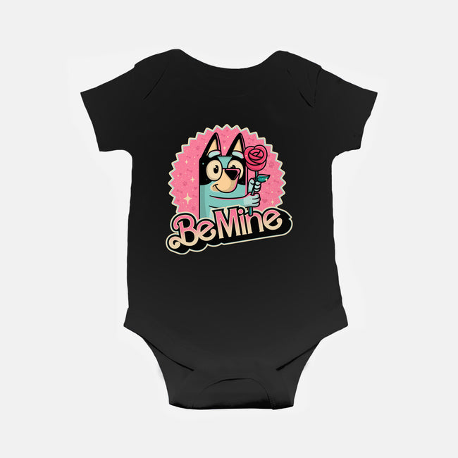 Be My Heeler-Baby-Basic-Onesie-retrodivision