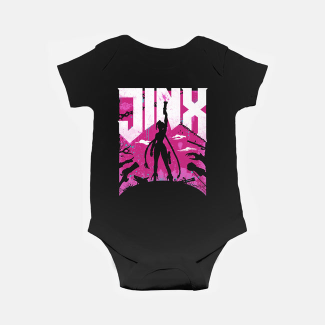 Jinx Doom-Baby-Basic-Onesie-rocketman_art