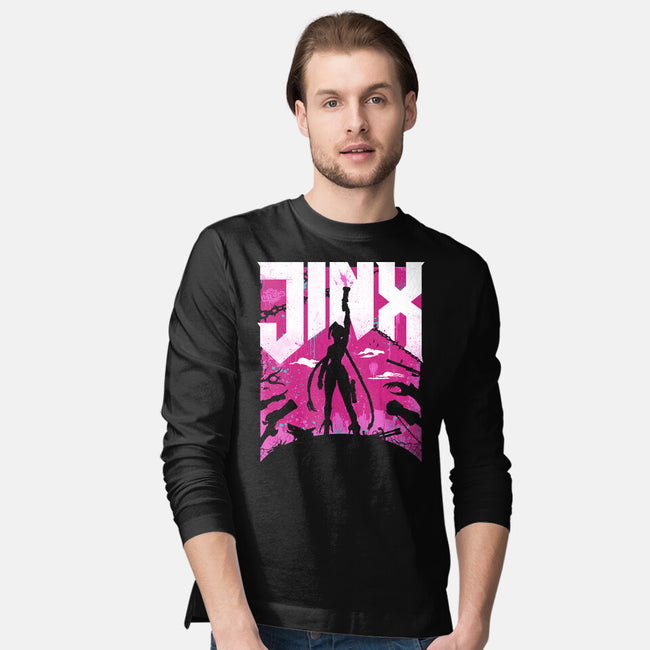 Jinx Doom-Mens-Long Sleeved-Tee-rocketman_art