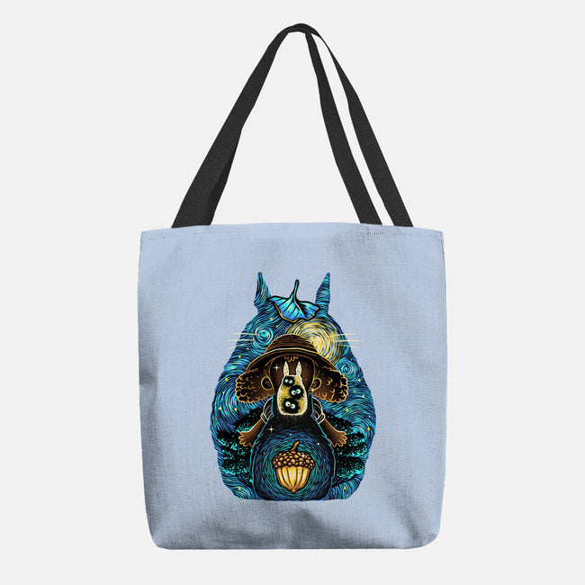 Neighbors In The Night-None-Basic Tote-Bag-glitchygorilla