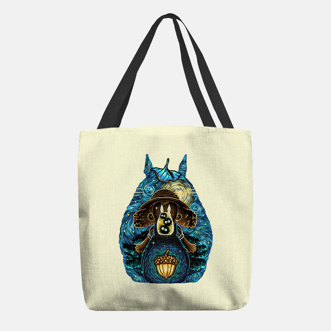 Neighbors In The Night-None-Basic Tote-Bag-glitchygorilla