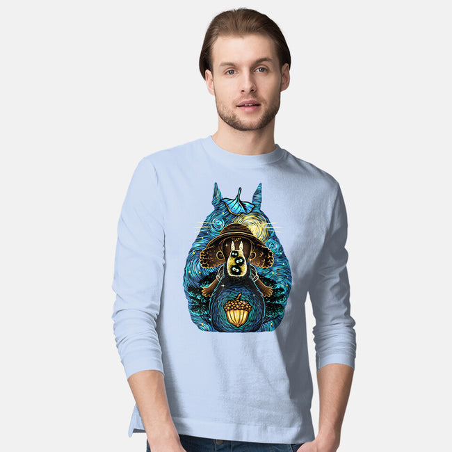 Neighbors In The Night-Mens-Long Sleeved-Tee-glitchygorilla