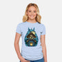 Neighbors In The Night-Womens-Fitted-Tee-glitchygorilla