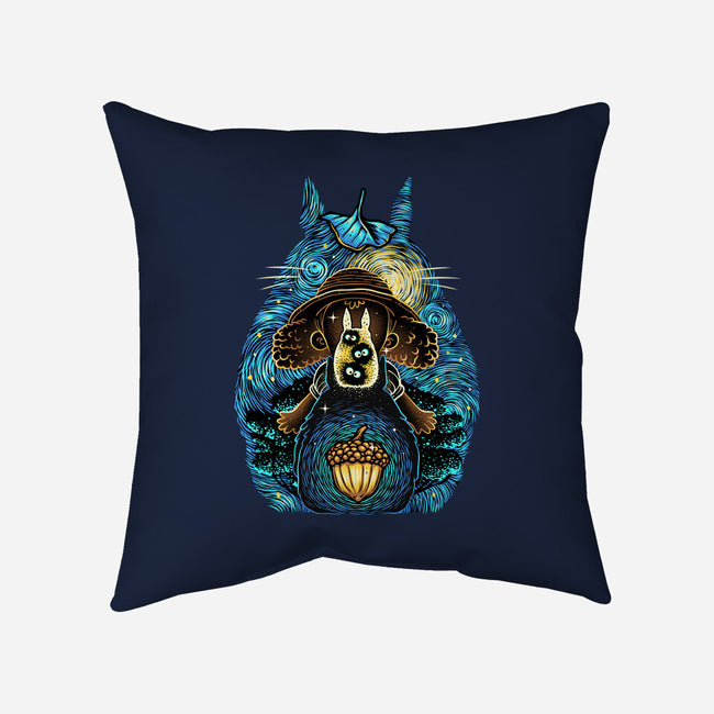 Neighbors In The Night-None-Removable Cover w Insert-Throw Pillow-glitchygorilla