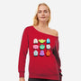 Cosmos Convos-Womens-Off Shoulder-Sweatshirt-Wheels