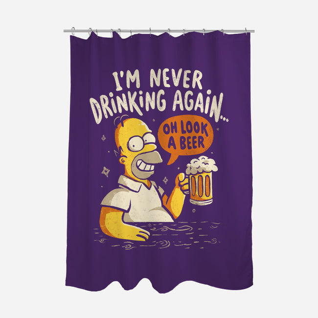 Never Drink Again-None-Polyester-Shower Curtain-Arigatees