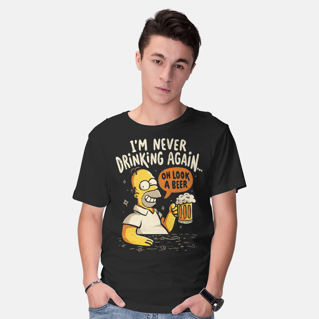 Never Drink Again-Mens-Basic-Tee-Arigatees