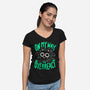 On My Way To Overreact-Womens-V-Neck-Tee-Arigatees