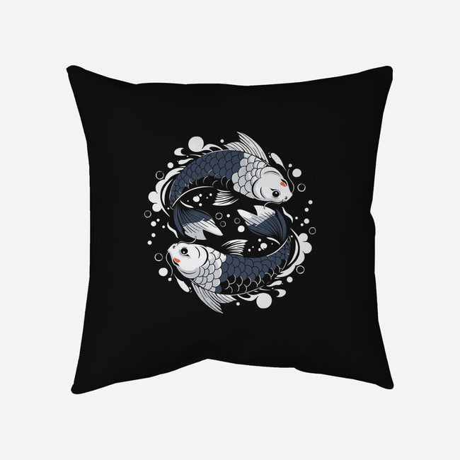 Two Carps-None-Removable Cover w Insert-Throw Pillow-Eoli Studio