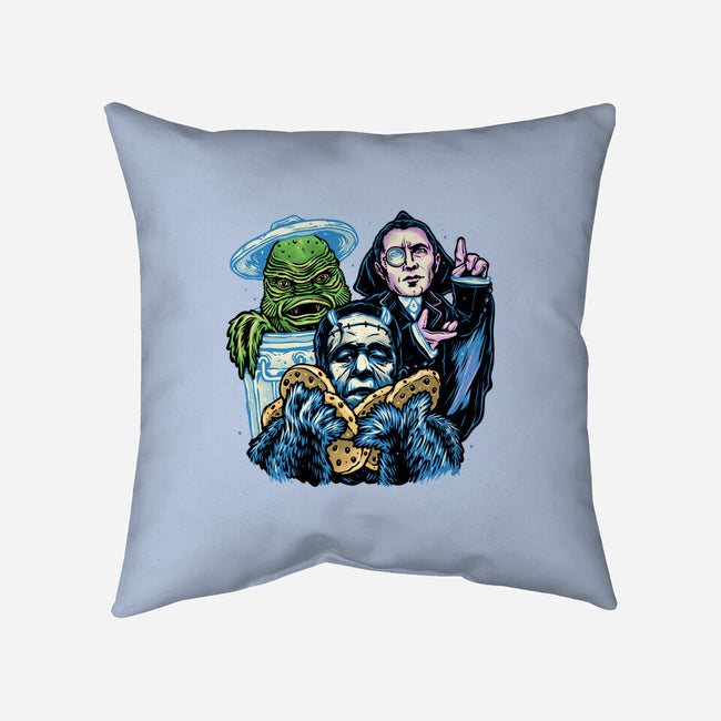 Welcome To The Monster Street-None-Removable Cover w Insert-Throw Pillow-glitchygorilla