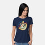 Way Down The Rabbit Hole-Womens-Basic-Tee-glitchygorilla