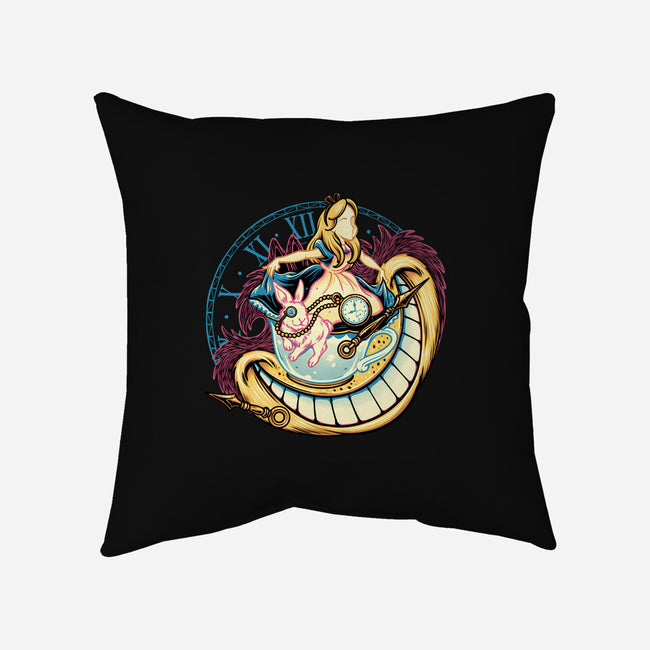 Way Down The Rabbit Hole-None-Removable Cover w Insert-Throw Pillow-glitchygorilla