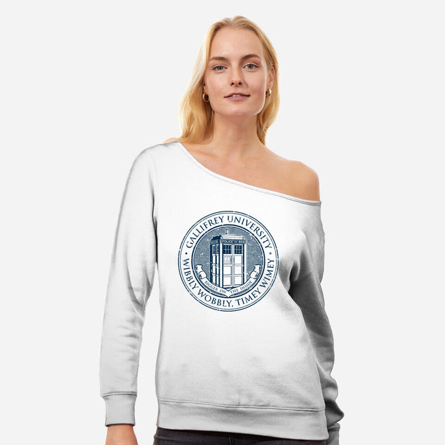 Timeless University-Womens-Off Shoulder-Sweatshirt-retrodivision