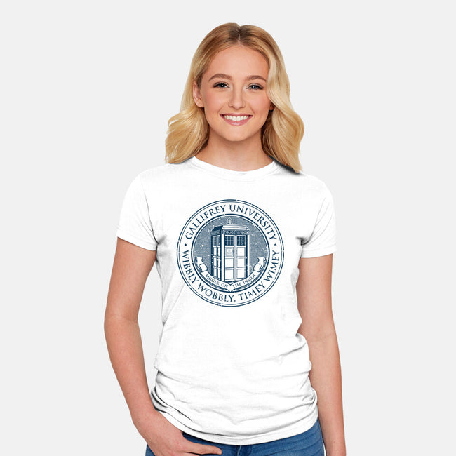 Timeless University-Womens-Fitted-Tee-retrodivision