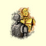 My Droid Friend-None-Removable Cover w Insert-Throw Pillow-nickzzarto