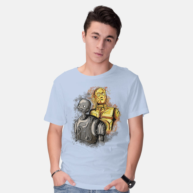 My Droid Friend-Mens-Basic-Tee-nickzzarto