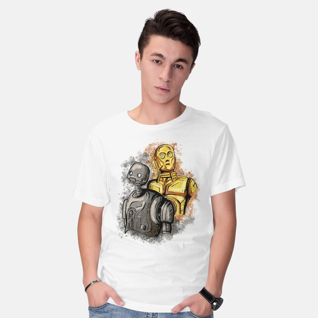 My Droid Friend-Mens-Basic-Tee-nickzzarto