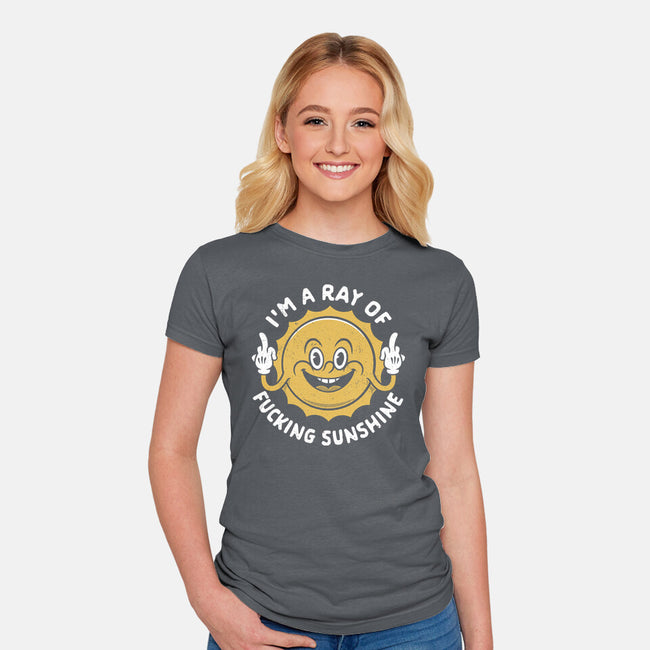 Ray Of Sunshine-Womens-Fitted-Tee-Nemons