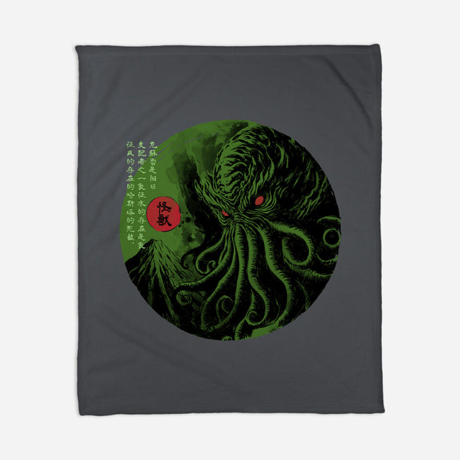 Rise Of The Great Old One-None-Fleece-Blanket-DrMonekers