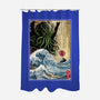 Great Cthulhu In Japan Woodblock-None-Polyester-Shower Curtain-DrMonekers