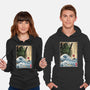 Great Cthulhu In Japan Woodblock-Unisex-Pullover-Sweatshirt-DrMonekers