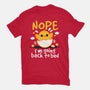 Nope Sleepy Chick-Womens-Fitted-Tee-NemiMakeit