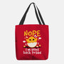 Nope Sleepy Chick-None-Basic Tote-Bag-NemiMakeit