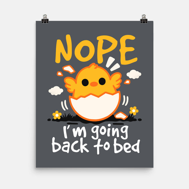 Nope Sleepy Chick-None-Matte-Poster-NemiMakeit