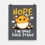 Nope Sleepy Chick-None-Matte-Poster-NemiMakeit