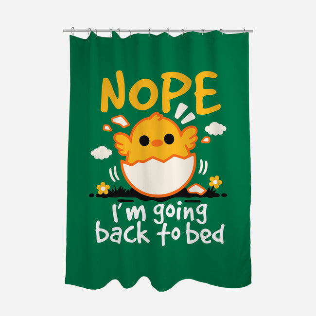 Nope Sleepy Chick-None-Polyester-Shower Curtain-NemiMakeit