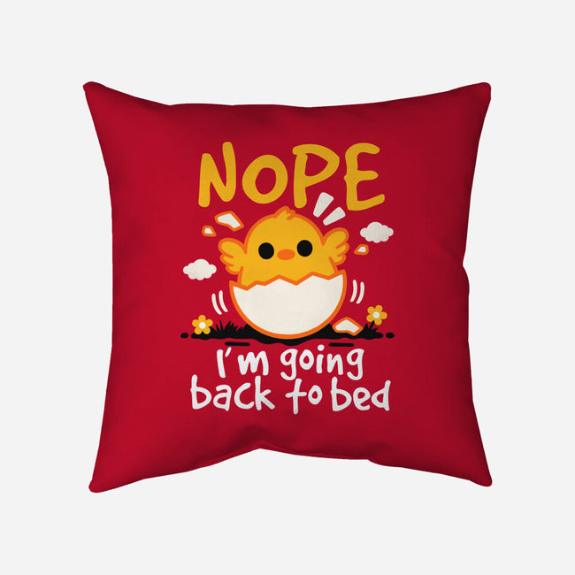 Nope Sleepy Chick-None-Removable Cover w Insert-Throw Pillow-NemiMakeit