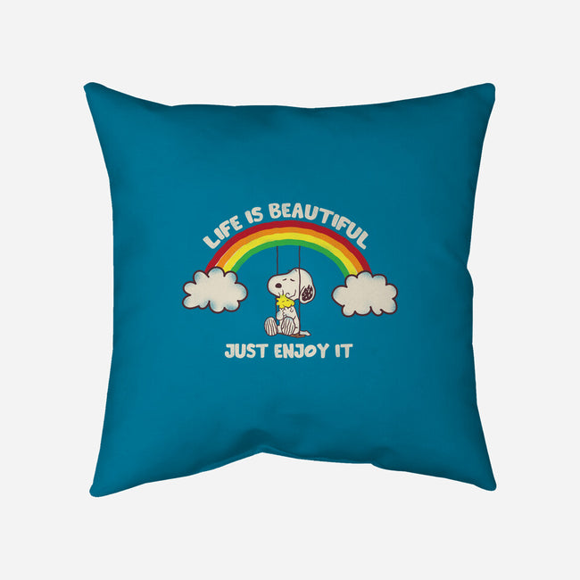 Life Is Beautiful-None-Removable Cover w Insert-Throw Pillow-turborat14