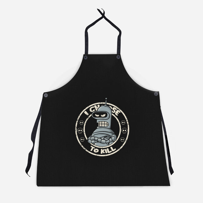 I Choose To Kill-Unisex-Kitchen-Apron-turborat14