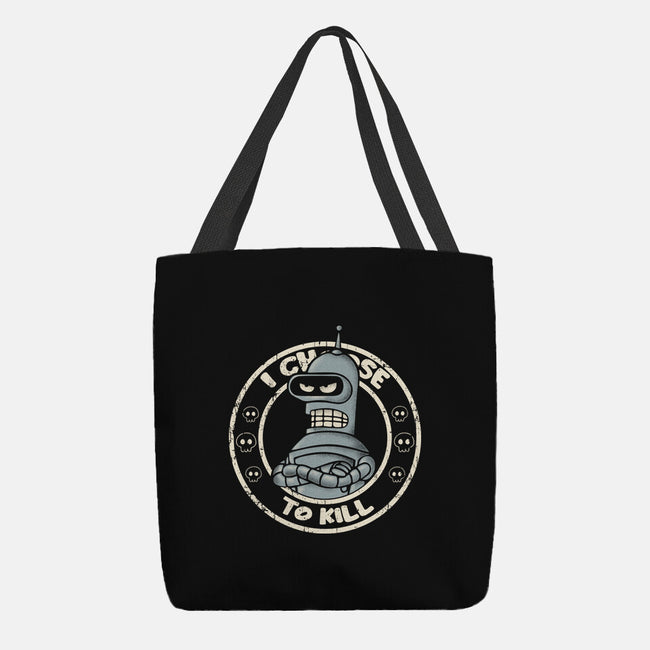 I Choose To Kill-None-Basic Tote-Bag-turborat14