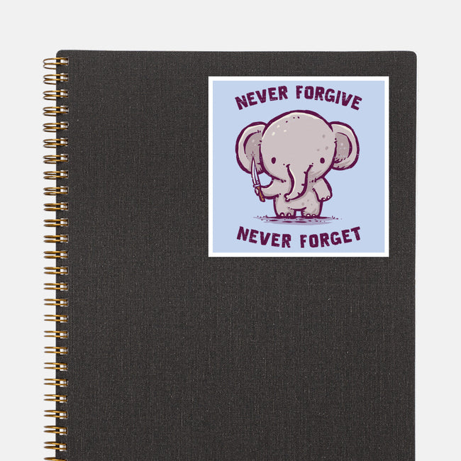 Elephants Never Forgive-None-Glossy-Sticker-kg07