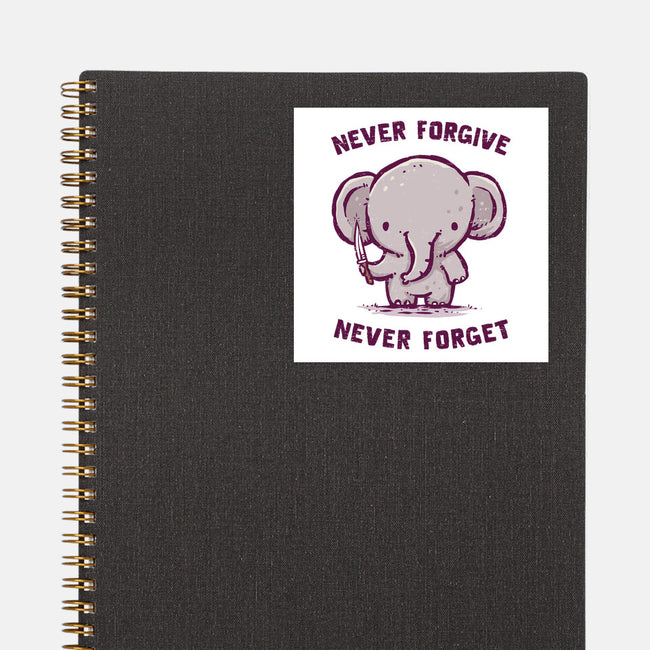 Elephants Never Forgive-None-Glossy-Sticker-kg07