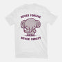 Elephants Never Forgive-Mens-Basic-Tee-kg07