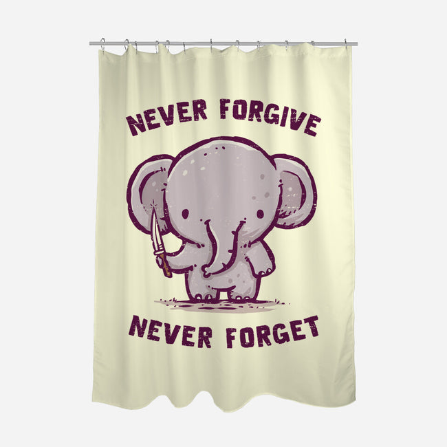 Elephants Never Forgive-None-Polyester-Shower Curtain-kg07