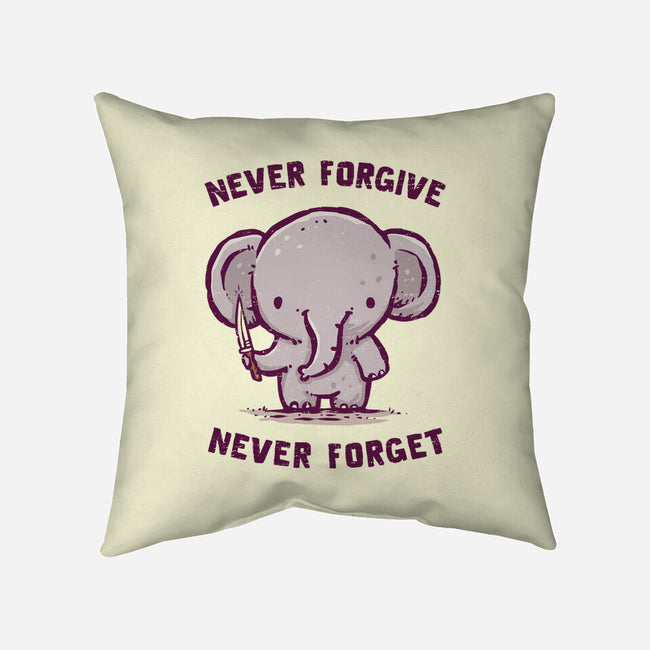 Elephants Never Forgive-None-Removable Cover w Insert-Throw Pillow-kg07