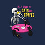 Skull And Cats-None-Stretched-Canvas-yumie