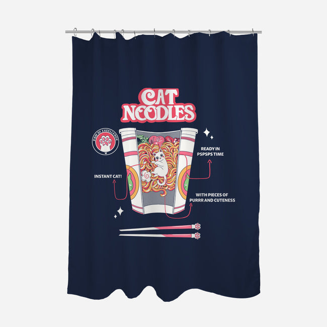 Cat Noodles-None-Polyester-Shower Curtain-yumie