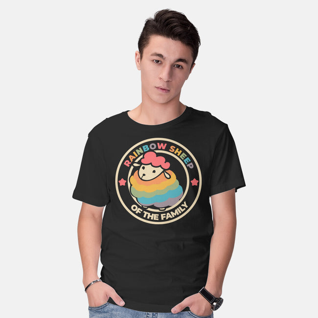 Rainbow Sheep-Mens-Basic-Tee-yumie