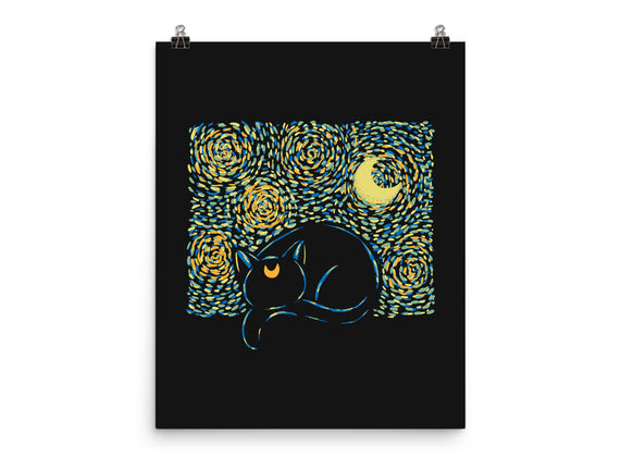 Starry Cat Art